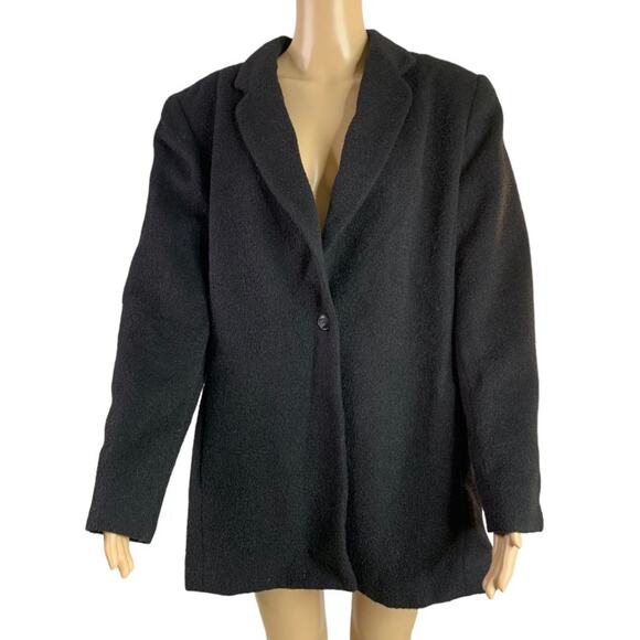 Vintage Harve' Benard 100% Black Camel Hair Blazer Lined Belarus Women's Size 12 - Picture 12 of 12